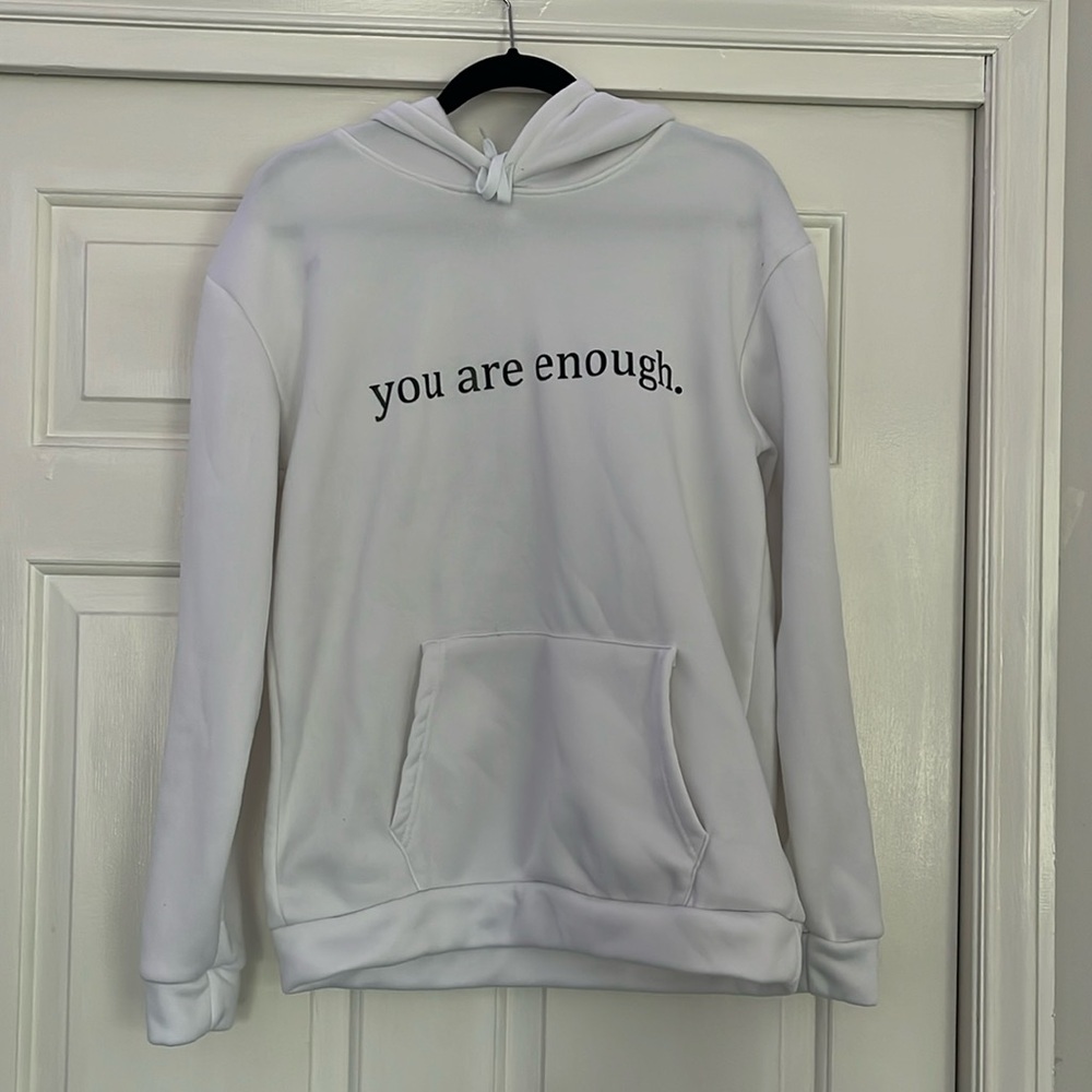 White Mental Health Awareness Hoodie Size Large